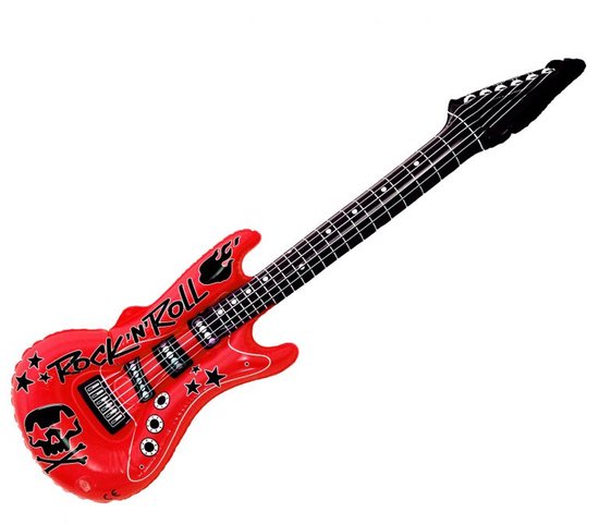 Guitare électrique gonflable Krüger - Rouge - speelgoed - Enfants - Gonflable - Pop Star