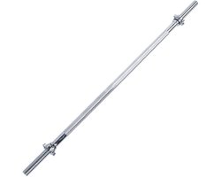 Tunturi Halterstang - 180 cm - Ø 30 mm - Schroefsluiting - Incl. gratis fitness app