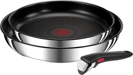 Ingenio Préférence, Poêle manche amovible, Inox, Induction, 28cm