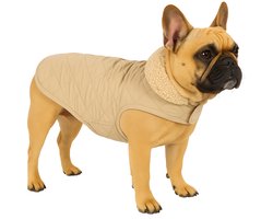 Hondenjas – Flamingo Bonnie – honden jas – hondenjasjes winter – hondenjas waterdicht – 35 cm – A:35cm B:34-38cm C:50-54cm – beige