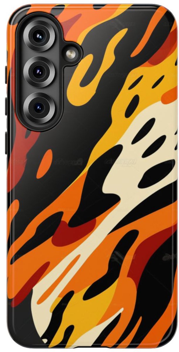 Abstract Dierenprint Patroon – Telefoonhoesje Geschikt voor Samsung Galaxy S25 Plus