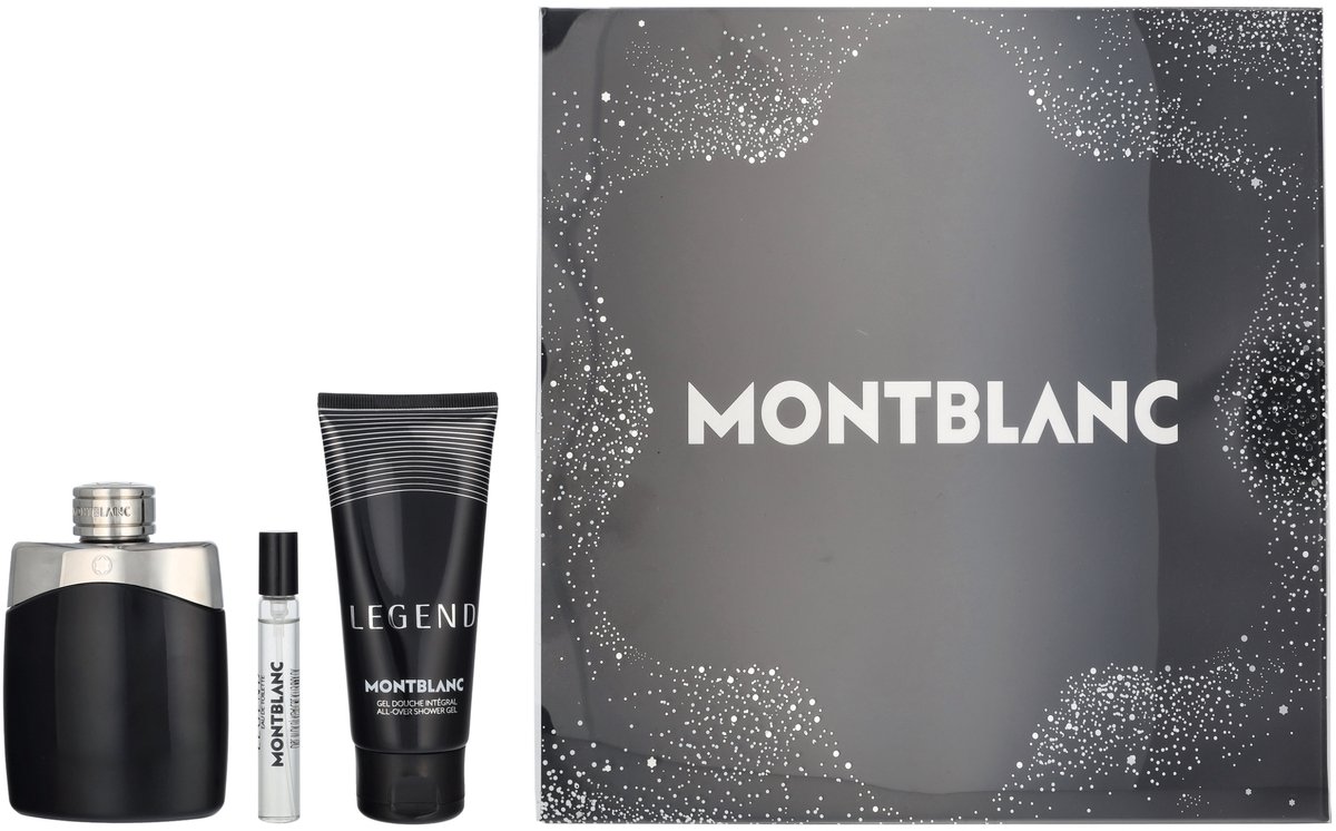 Mont Blanc Legend Set 3.3oz Edt Sp+7.5ml Edt Sp (m) Hard Box
