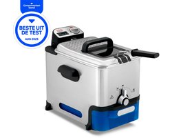 Tefal Oleoclean Pro Inox & Design FR8040 - Koude zone frituurpan - 3,5 L - 2300W - Oliefiltersysteem - Beste uit de test consumentenbond Augustus 2025