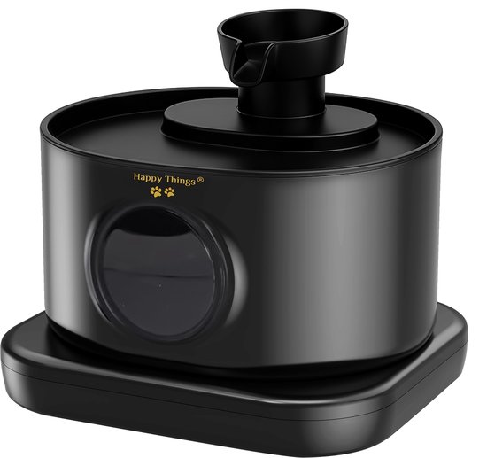 Happy Things® Drinkfontein Kat en Hond XL LED Kattenfontein 3Liter Incl. 6 Filters - 100% Geruisloos en 100% Kwaliteit - Waterfontein Kat - Verkoeling Hond/Kat - Dieren drinkbakken - Waterdispenser