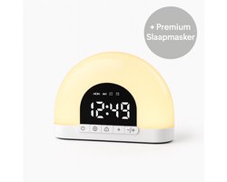 Wake up Light - Digitale Wekker Slaapkamer Met Natuurlijk Licht - Digitale Wekker - Draadloos - Batterij Oplaadbaar