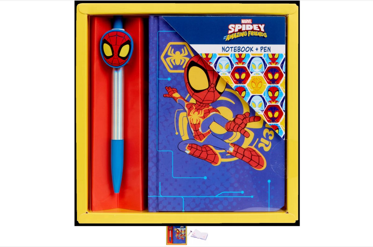Notitie boekje spiderman, Spiderman schrijfboekje, Spidey