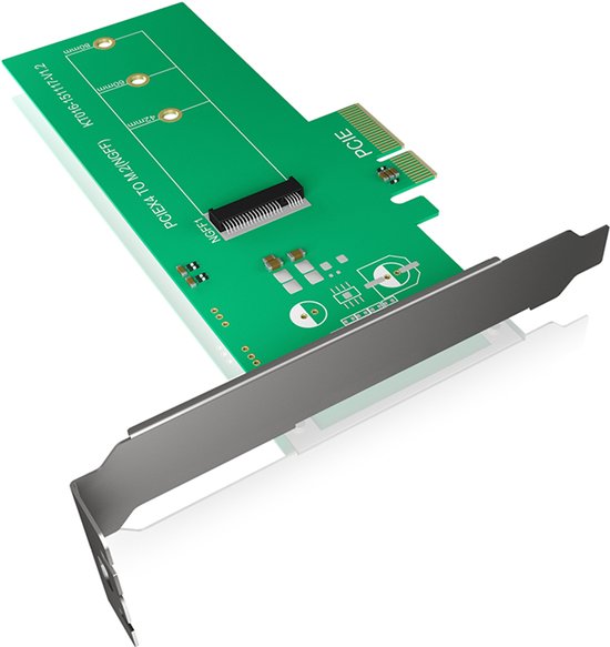 ICY BOX IB-PCI208, PCIe-Karte, M.2 PCIe SSD zu PCIe 3.0 x4 Host PCI Express x4 adapterkaart voor M.2 SSD PCIe x4
