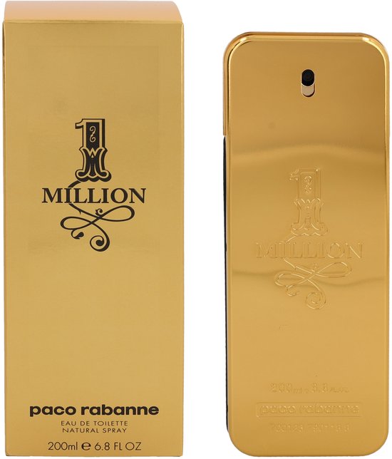 Paco Rabanne 1 Million 200 ml - Eau de Toilette - Herenparfum