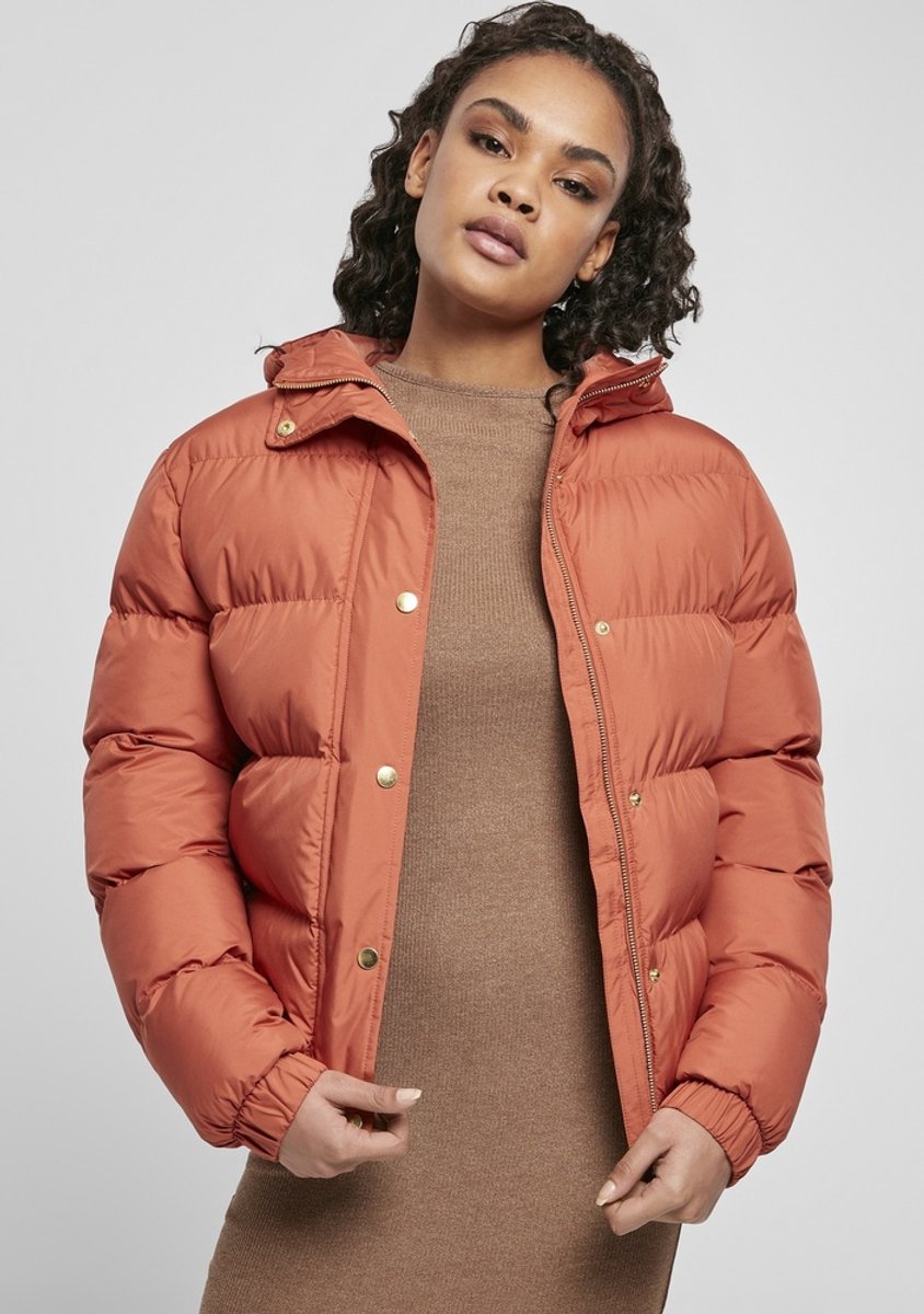 Urban Classics Gewatteerd jack -5XL- Hooded Rood