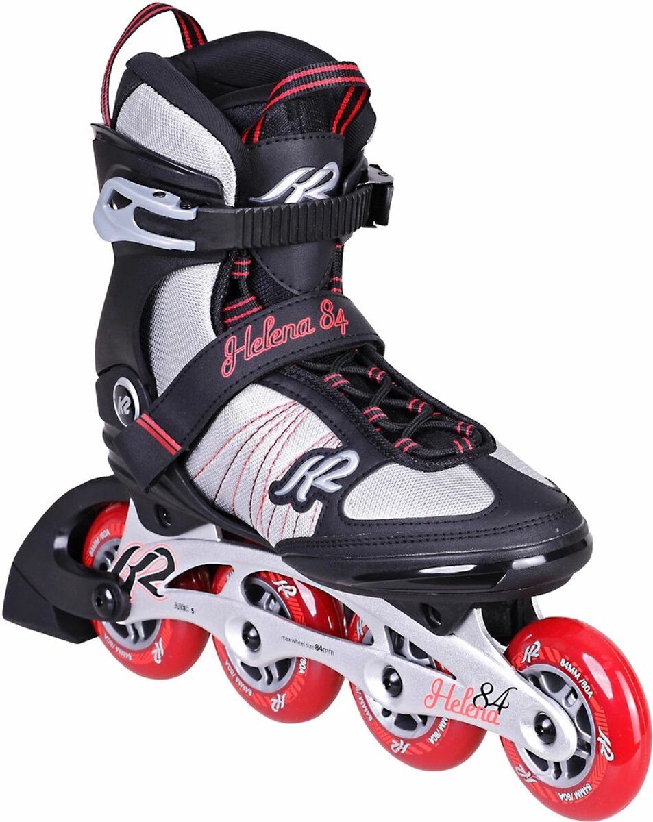 K2 Dames inline skates Helena 84 180778 Weis/schwarz/rot