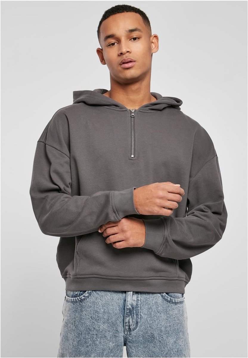 Urban Classics Boxy Zip Hoodie/trui S Grijs