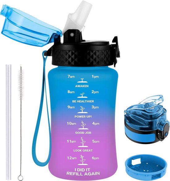 Baagl Drinkfles voor kinderen, lekvrij, waterfles 500 ml, school en sportfles voor jongens, Tritan (voetbal Baagl Drinkfles voor kinderen, lekvrij, waterfles 500 ml, school en sportfles voor jongens, Tritan (voetbal