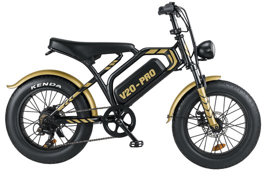 Heart Gold fatbike stickerset goudkleurig, weerbestendig, krasbestendig, sportieve fietsstickers voor fatbikes
