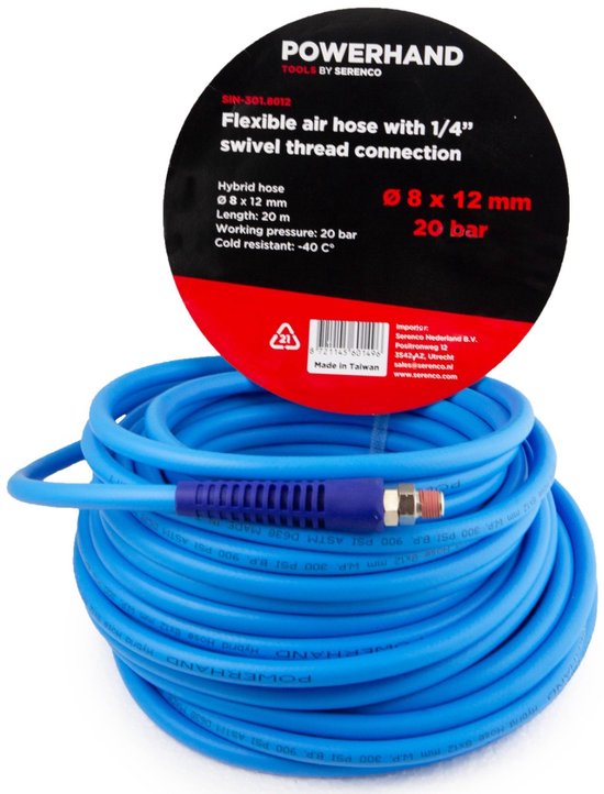 15M Flexibele Rubber Pneumatische Luchtslang met 5?Stuk Compressor Accessoire Kit Gereedschap kopen vanaf een prijs van 183