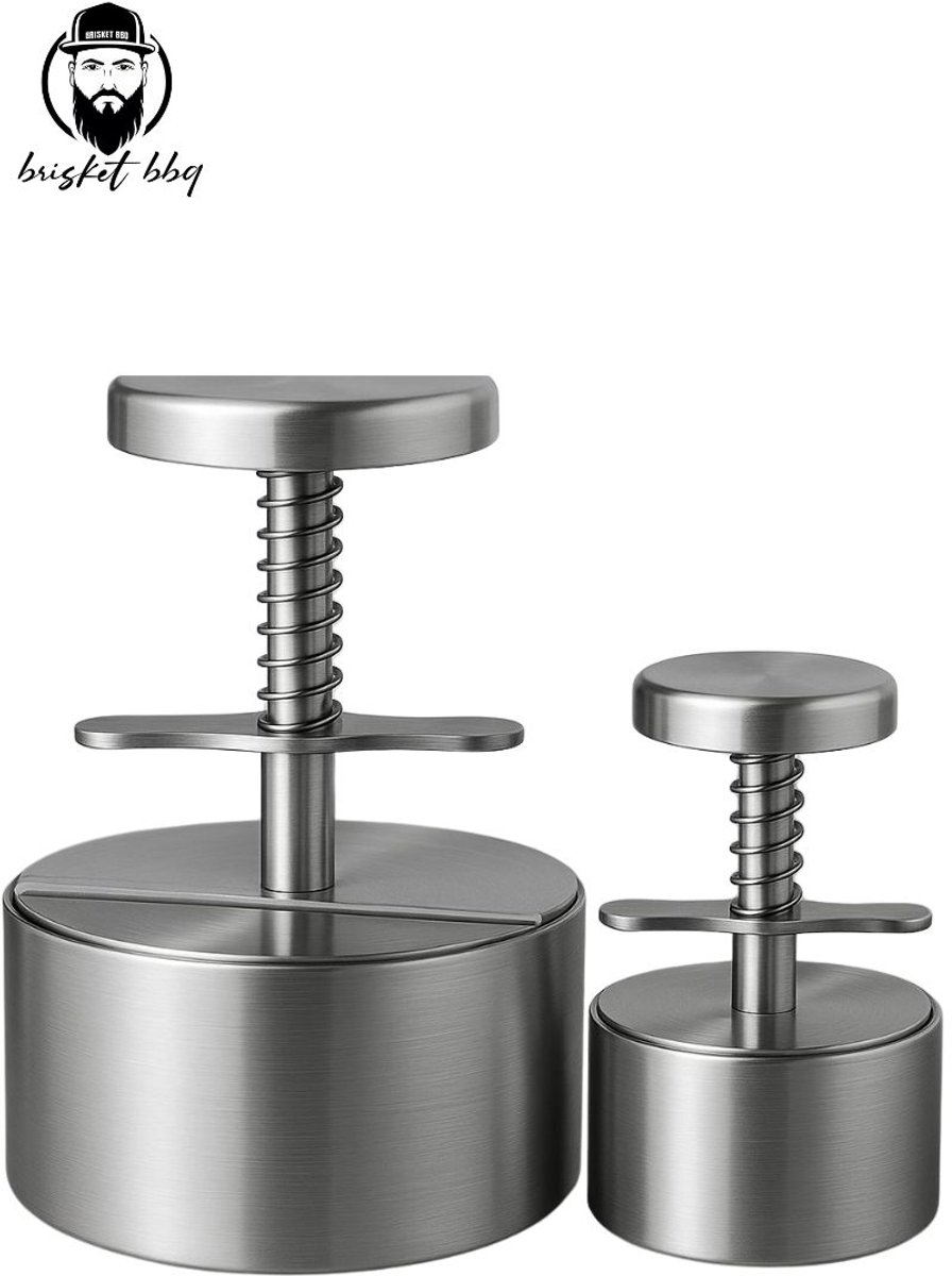 Brisket BBQ® Hamburger pers, hamburger press, slagers hamburger pers, Hamburger maker 2 formaten