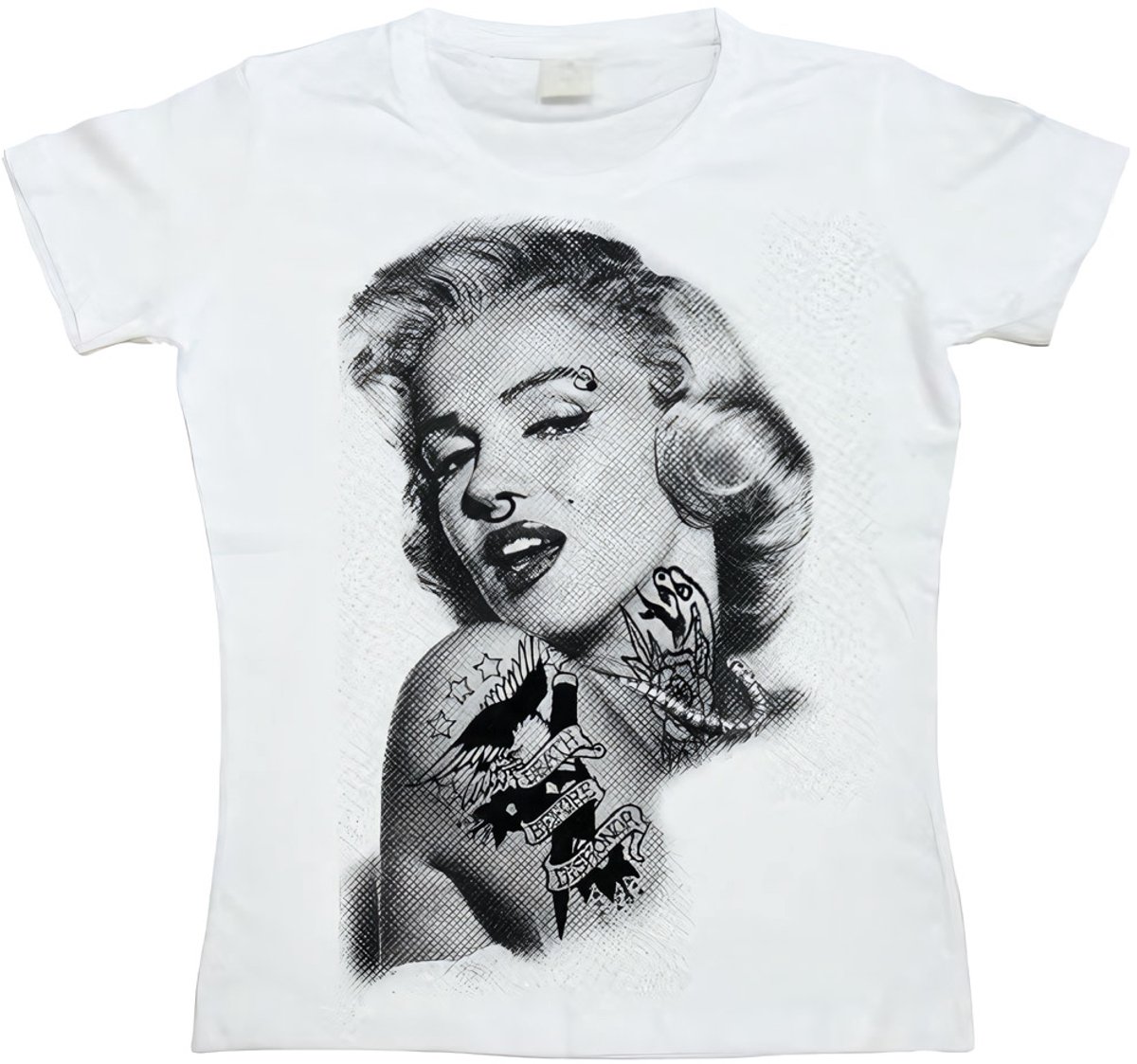 Marilyn Monroe Dames Got Attitude Girly T-shirt SH-5-15183-H15-10