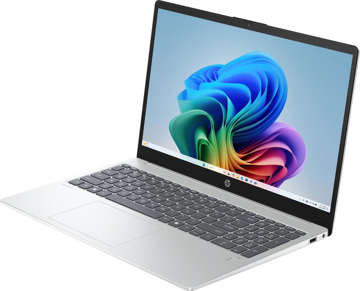 HP OmniBook 3 NGAI 15-fn0050nd Copilot+ PC AMD Ryzen AI 5 330 Laptop 39,6 cm (15.6") Full HD 16 GB DDR5-SDRAM 512 GB SSD Wi-Fi 6 (802.11ax) Windows 11 Home Zilver thumbnail 2