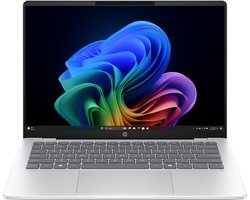 HP OmniBook 5 NGAI OmniBook 5 Next Gen AI 14-he0602nd Copilot+ PC Snapdragon X1P-42-100 Laptop 35,6 cm (14") 2K 32 GB LPDDR5x-SDRAM 1 TB SSD Wi-Fi 6E (802.11ax) Windows 11 Home Zilver QWERTY