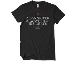 Game of Thrones T-shirt A Lannister betaalt altijd zijn schulden T-shirt WB-1-GOT006-H84-2