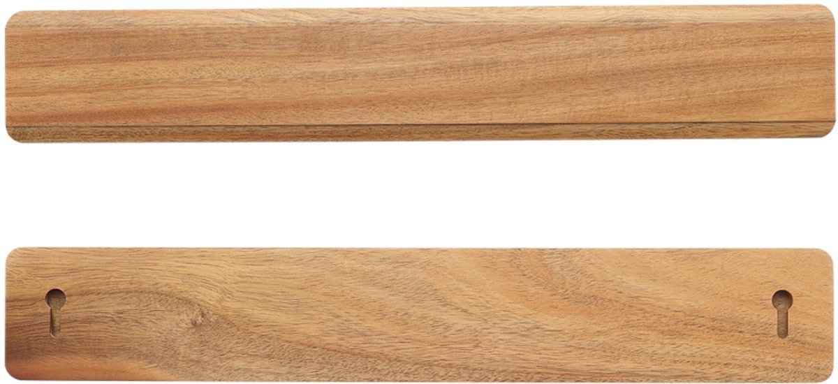 Hezhen Magnetische Messenhouder - Magneetstrip voor messen - Acaciahout - 40 cm