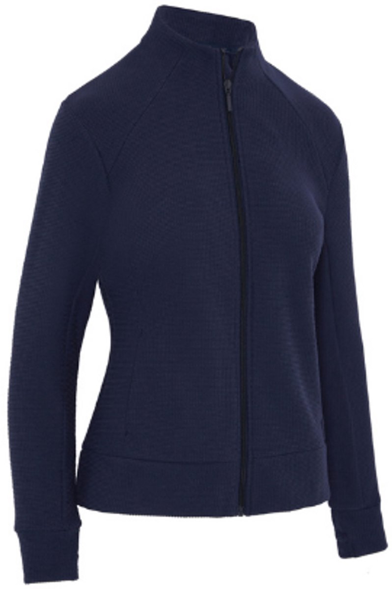 Callaway Stretch Waffle Knit Fleece Golfjas Dames Peacoat