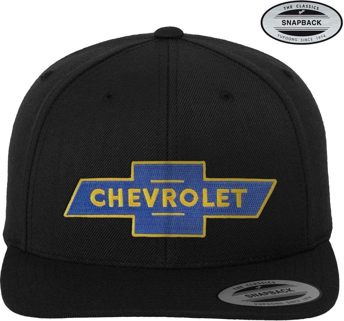 Chevrolet Cap Bowtie Logo Premium Snapback Cap GM-91-CHEV9901-CB66 Black