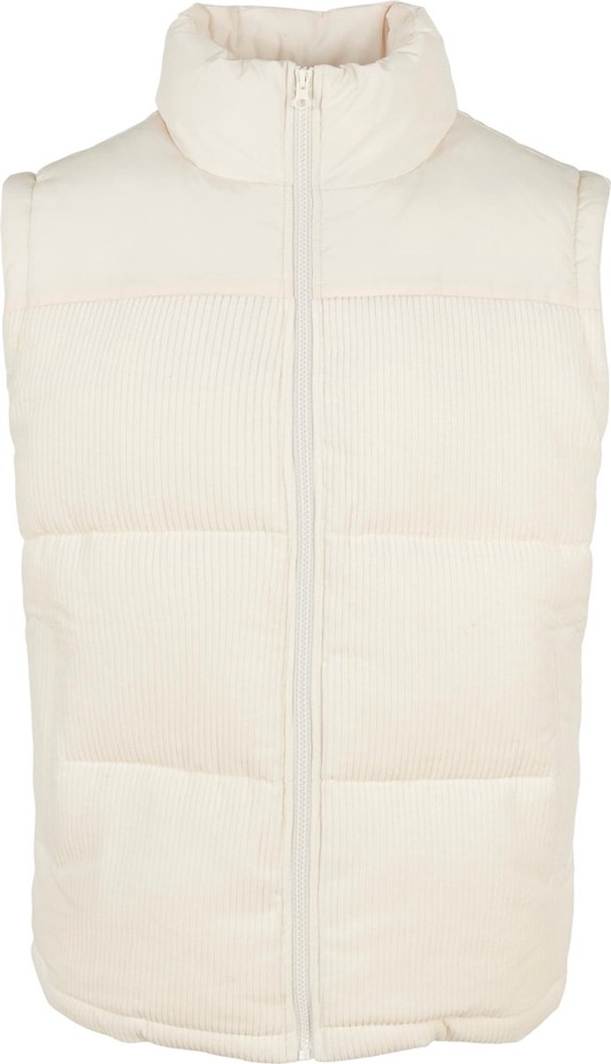 Urban Classics Cord Mouwloos jacket L Creme