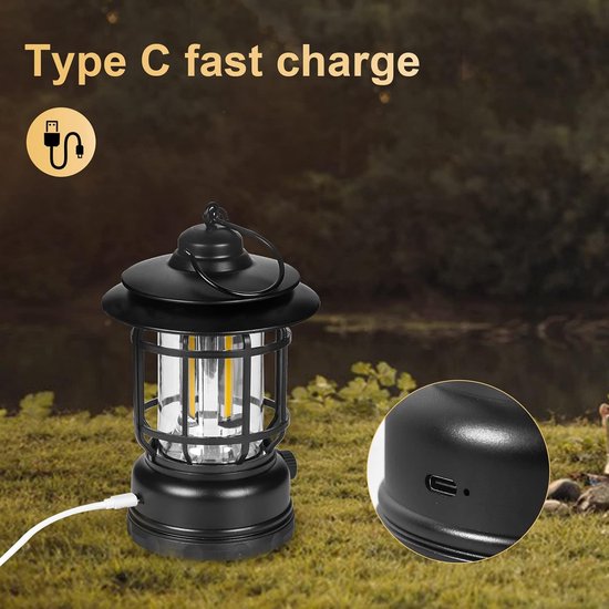 Campinglamp - Camping - Professioneel Verstelbaar LED Tentlamp - Draagbaar Kampeerlamp - Camplamp - Tent Verlichting - Lampjes - IPX4 Waterdicht - Sterk Licht - Fel - Oplaadbaar - voor kamperen /vissen /tuin /wandelen — afbeelding 5