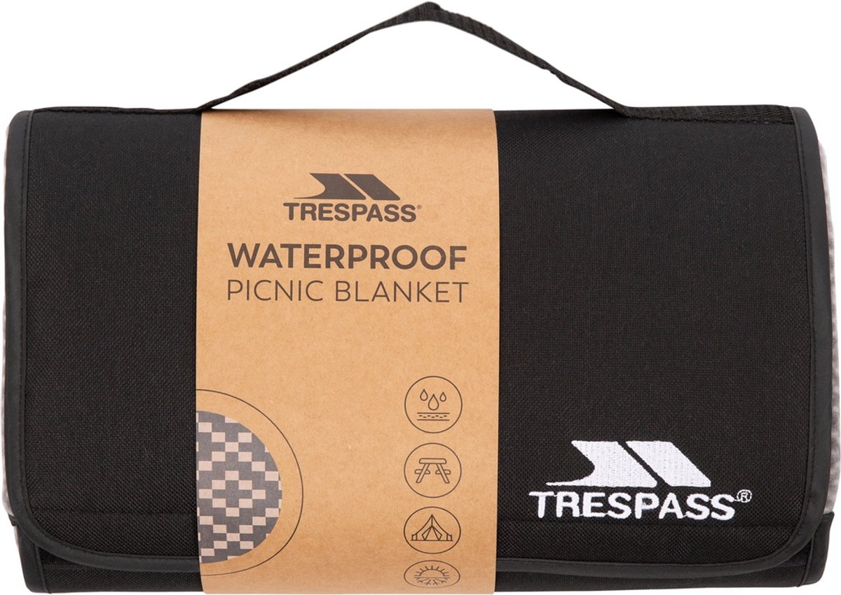 Trespass Decke Throw - Folded W-Proof Blanket Storm Grey Pattern