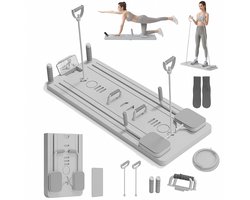 Pilates Board - Pilates Reformer - Reformer Board - Buikspiertrainer - Opvouwbare Pilates Set - Opvouwbare Reformer - Pilates - Home Workout - Multifunctioneel Fitness Board