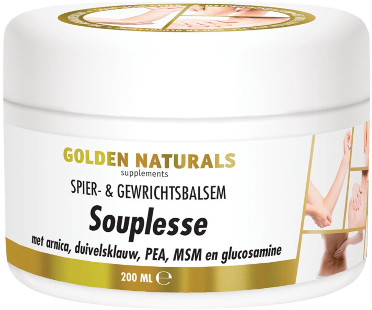 Golden Naturals Souplesse Spier- & Gewrichtsbalsem - 2 x 200 ml - Voordeelverpakking