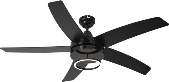 QAZQA Rotar - Plafond ventilator met Verlichting