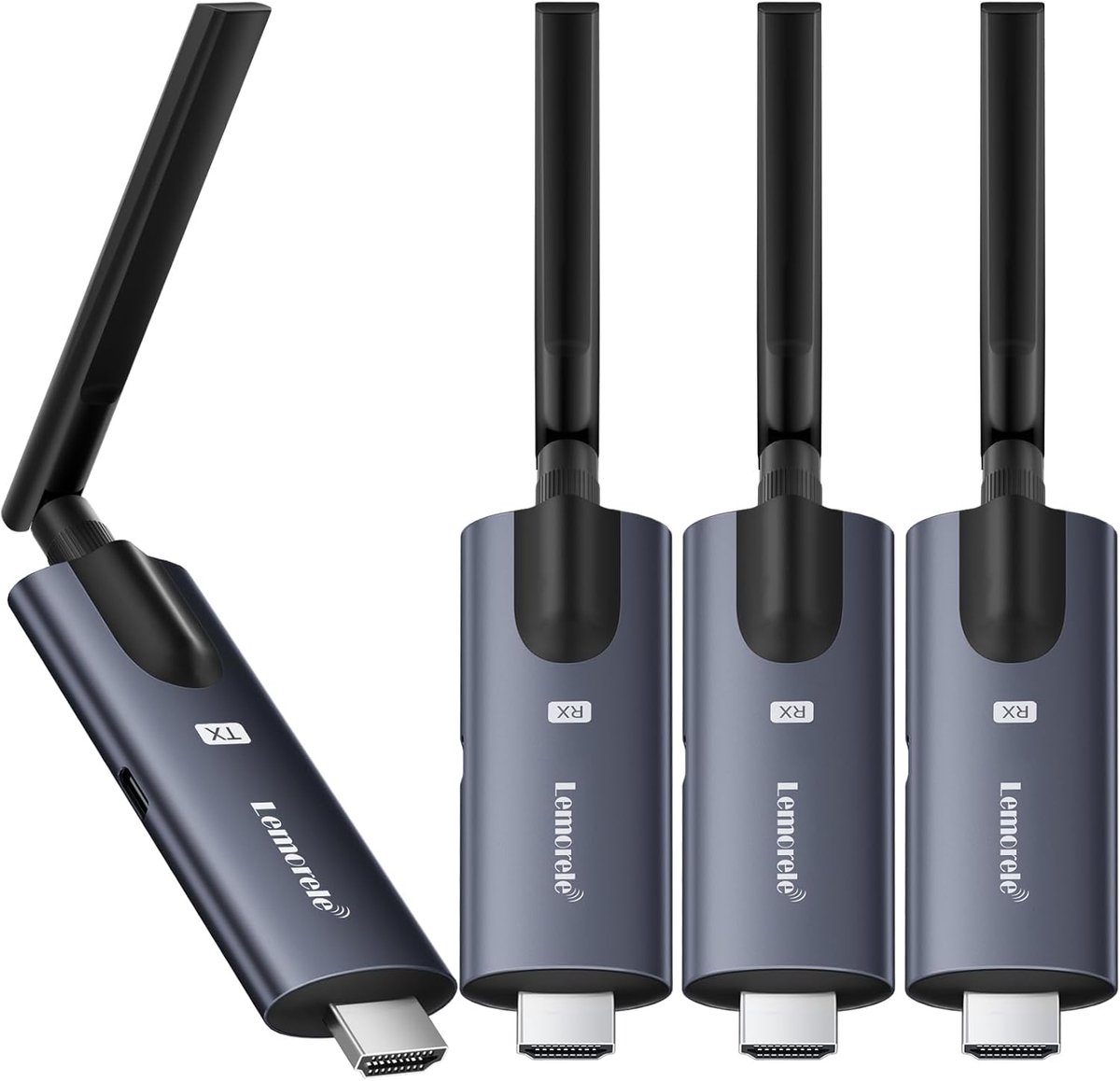 Lemorele R1030 Wireless HDMI Transmitter and 3 Receivers