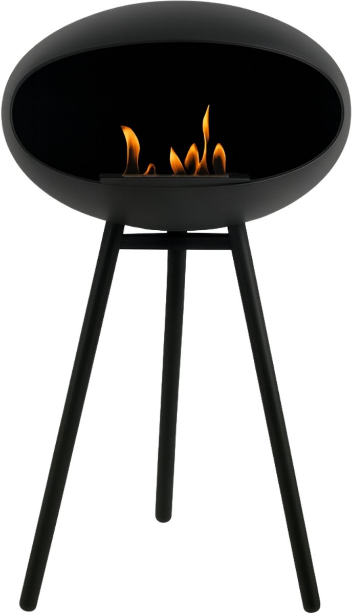 Bio Ethanol Haard zwart hout - Skår 3 Vrijstaand - Holdbarefires