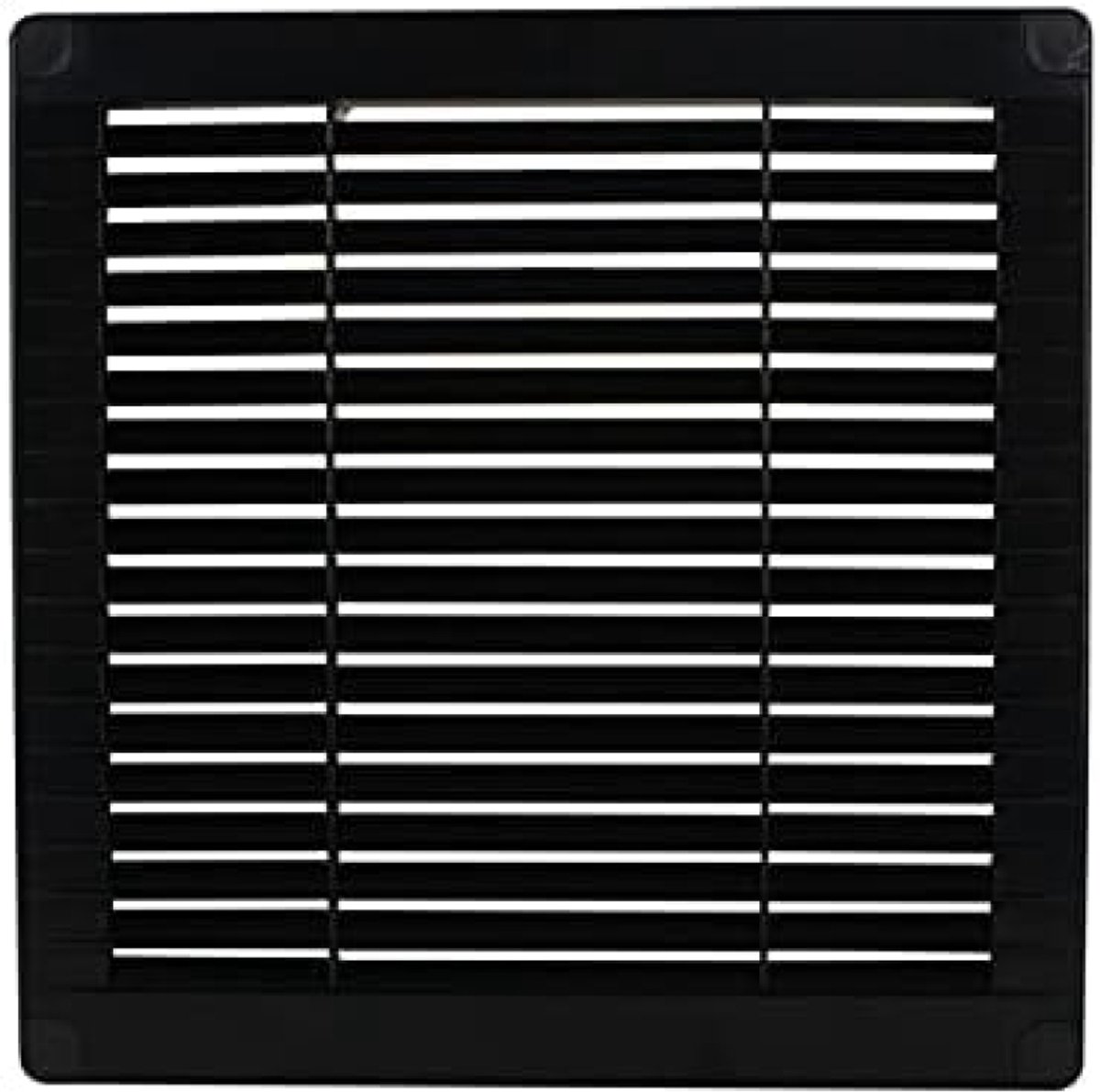 PolkaHome Ventilatierooster 200x200 mm - Hoekig Design, Antraciet Kleur