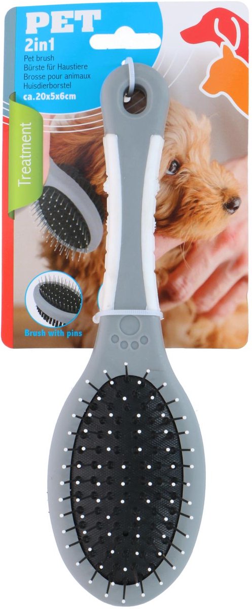 maxxpro Pet brush oval 2-in-1