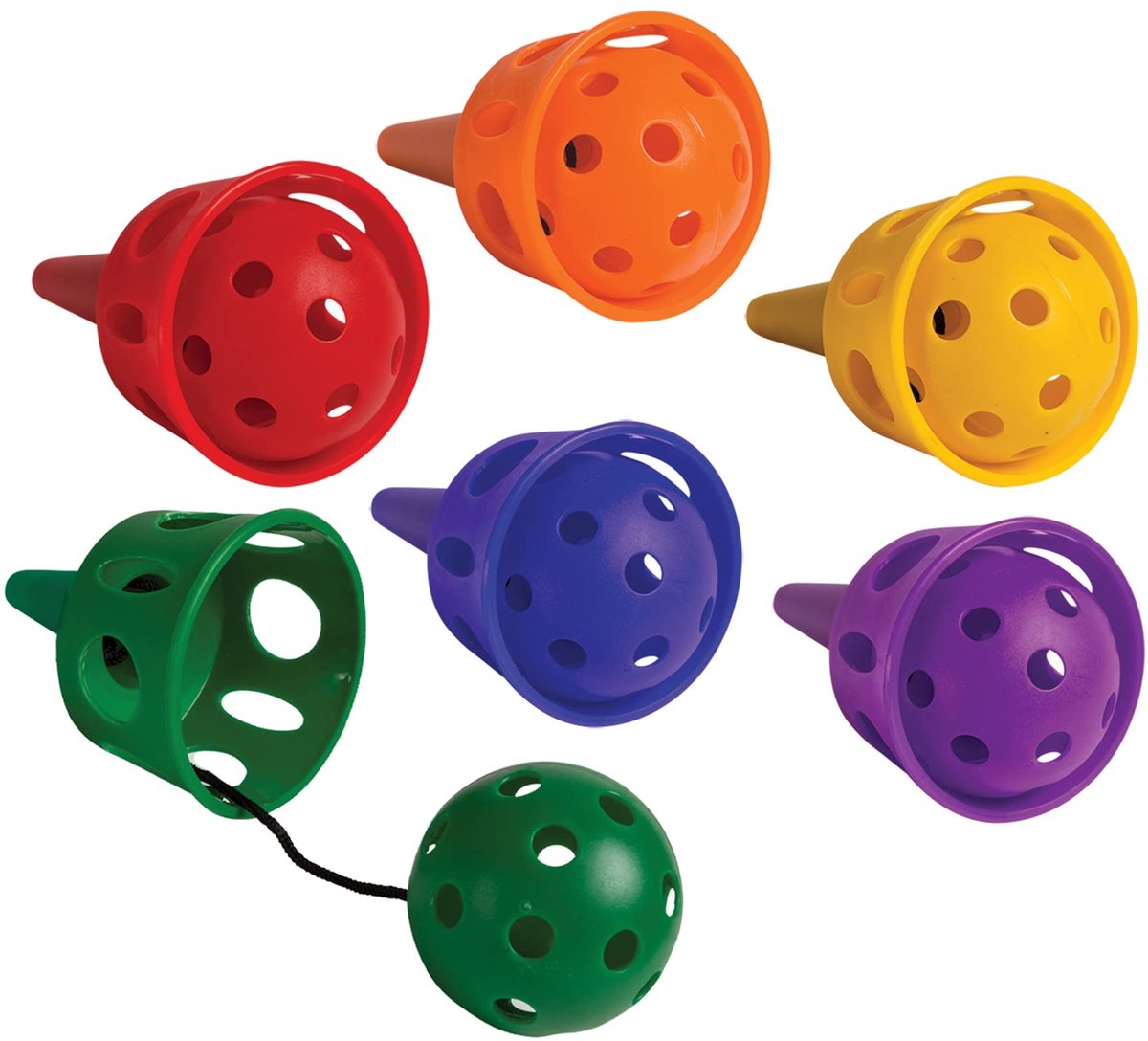 Sport Catch A Ball Set: klassieke buitenspelletjes voor alle leeftijden, voor gazon, camping en strand, 6 kleuren!