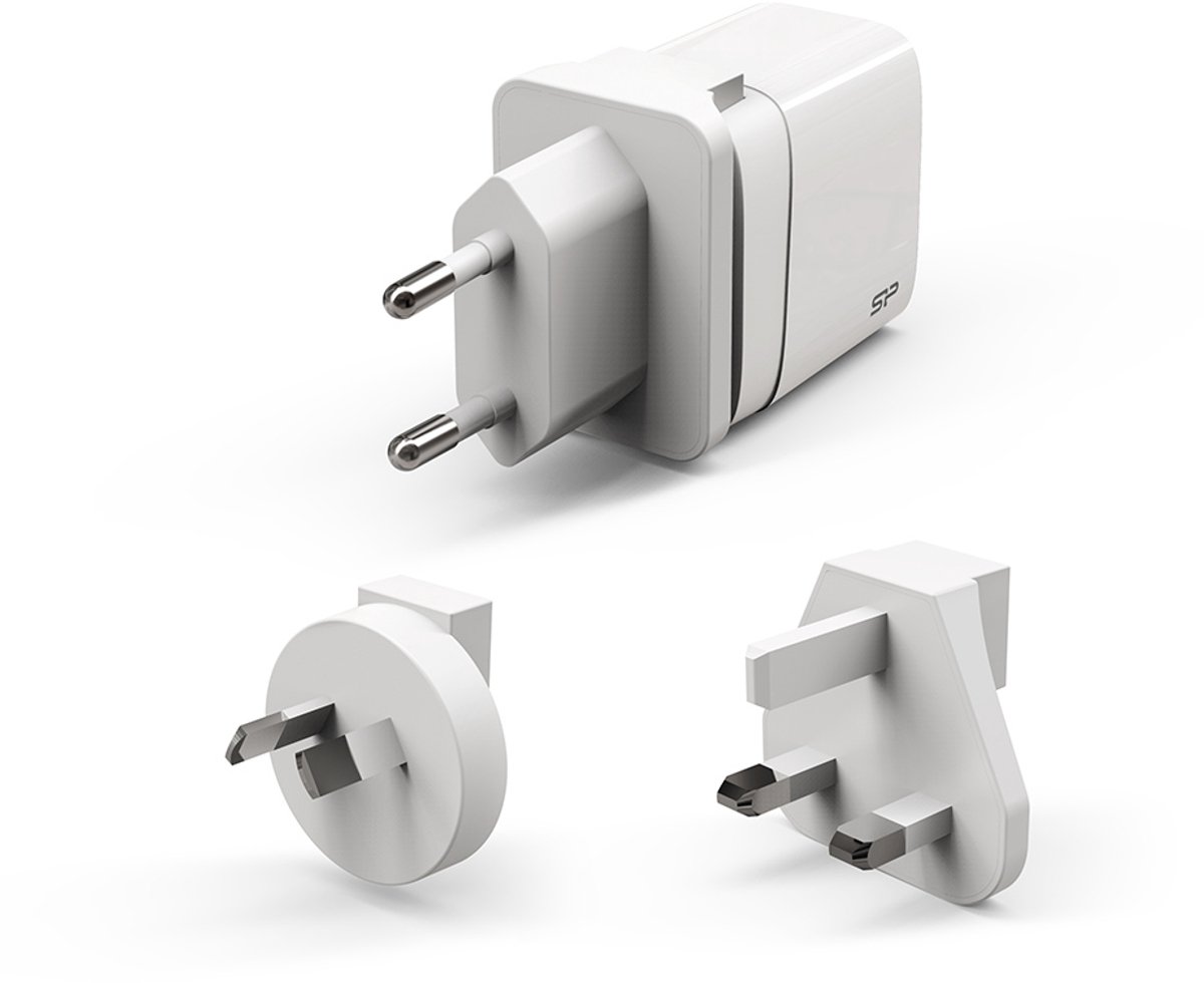 Silicon Power Boost Charger QM16 Universeel Wit AC Snel opladen Binnen