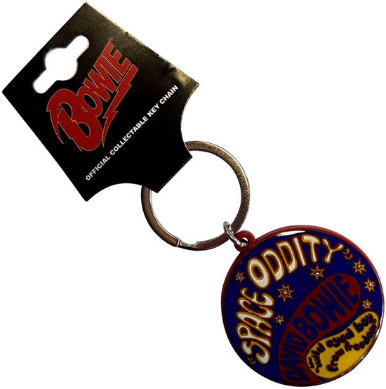 David Bowie - Space Oddity Sleutelhanger - Blauw/Multicolours