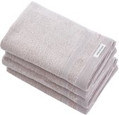 L&G - Badhanddoeken - 4 delig - 4 Badhanddoeken 70x140 cm - 100% Katoen - Beige - Strandlaken