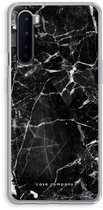Case Company® - Hoesje geschikt voor OnePlus Nord hoesje - Zwart Marmer - Soft Cover Telefoonhoesje - Bescherming aan alle Kanten en Schermrand