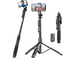 Selfie Stick Statief, 360° Geschikt voor DJI Osmo Pocket, Go Pro, Camera