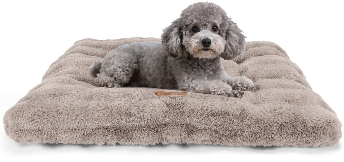 Nobleza Hondenkussen - Benchkussen - Dierenkussen - Kattenkussen - Kattenmat - Kattenbed - Maat M: 70 x 50 x 8 cm - Bruin