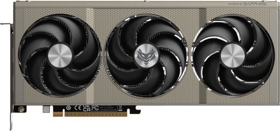 AMD Radeon RX 9060 XT 16GB GDDR6 Grafische Kaart PCIe 5.0 128-bit 7680×4320 3 Ventilatoren Sapphire NITRO+