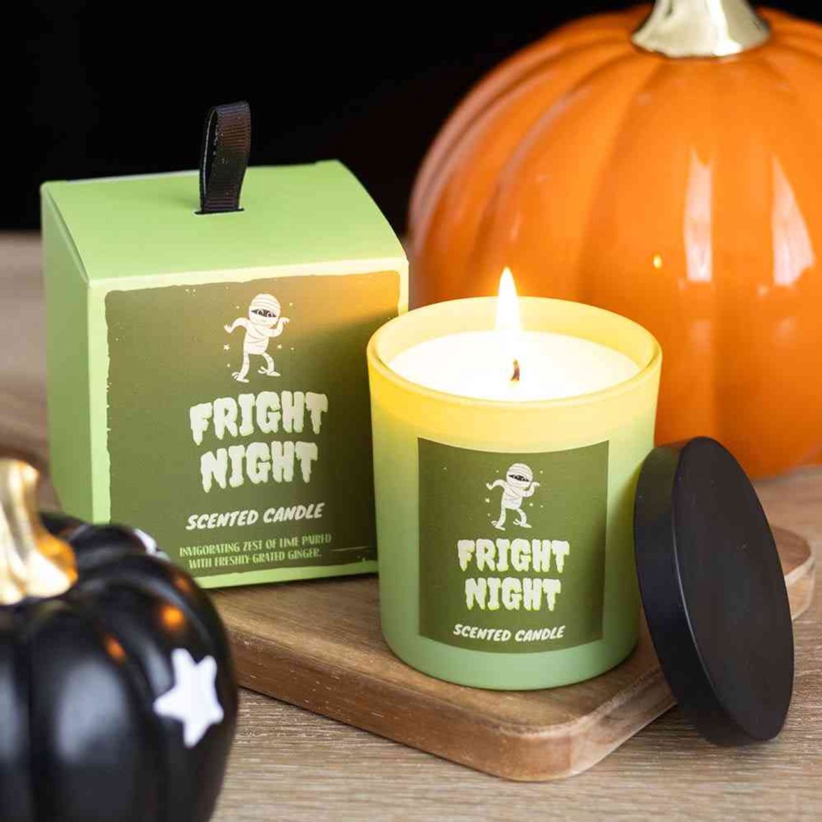 Something Different - Fright Night Lime and Ginger Geurkaars - Multicolours
