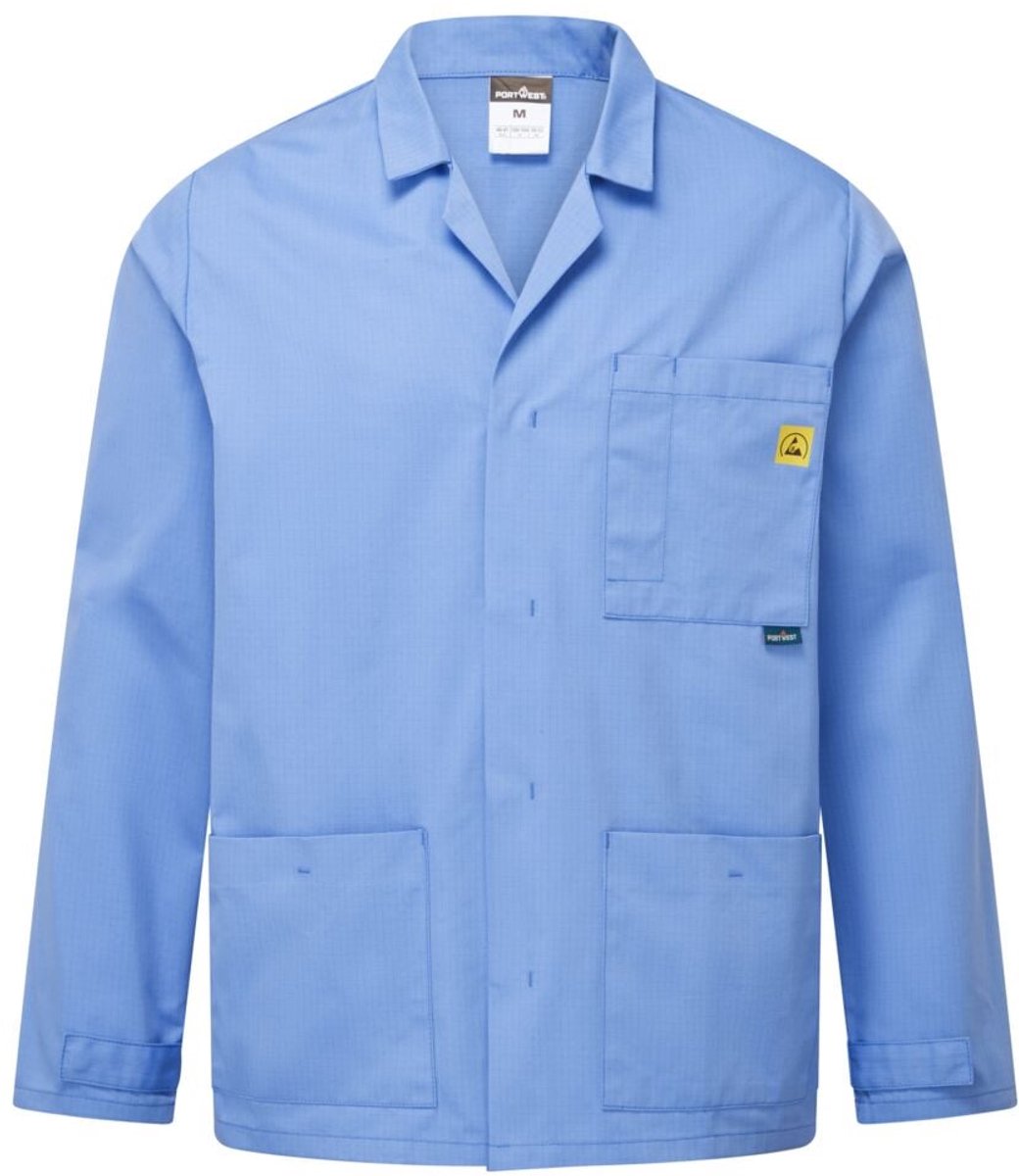 Portwest Anti-statisch ESD labjas AS18 - Hamilton Blauw - XL