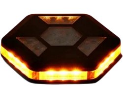 360 Graden Roterend LED Magnetisch Waarschuwingslampje – Oplaadbaar Knipperlicht voor Auto, Verkeersveiligheid, Geel/Wit Flitser, Noodsignaal, Werkverlichting, Veiligheidslicht