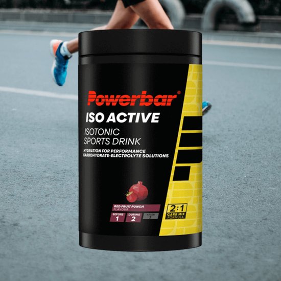 Powerbar sportdrank - IsoActive - Red Fruit - 600 gram - 9 liter van Merkloos — afbeelding 4