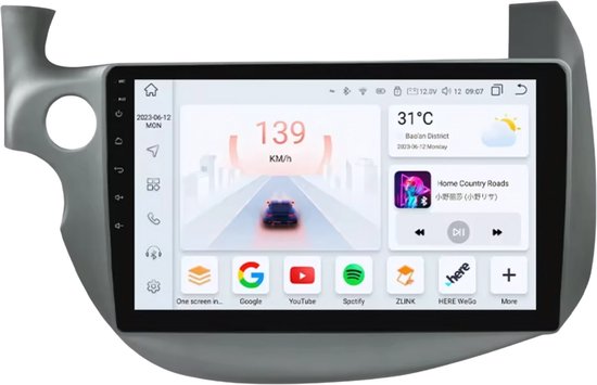 Autoradio Android 15 pour Honda Fit Jazz 2007 - 2014 QLED Qualcomm Carplay lecteur vidéo