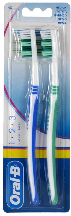 Oral B - Tandenborstel - 123 - Classic Care - Medium - 2st